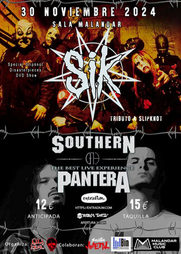 Tributo a PANTERA y SLIPKNOT